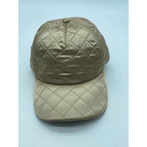 Gold Quilted Baseball Woman Hat